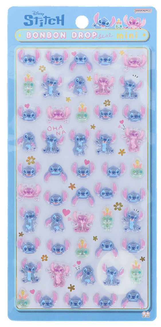 ボンボンドロップシール　ミニ　ディズニー　スヌーピー　プーさん等　12枚セット ボンボンドロップシール ミニ ディズニー スヌーピー プーさん等 12種