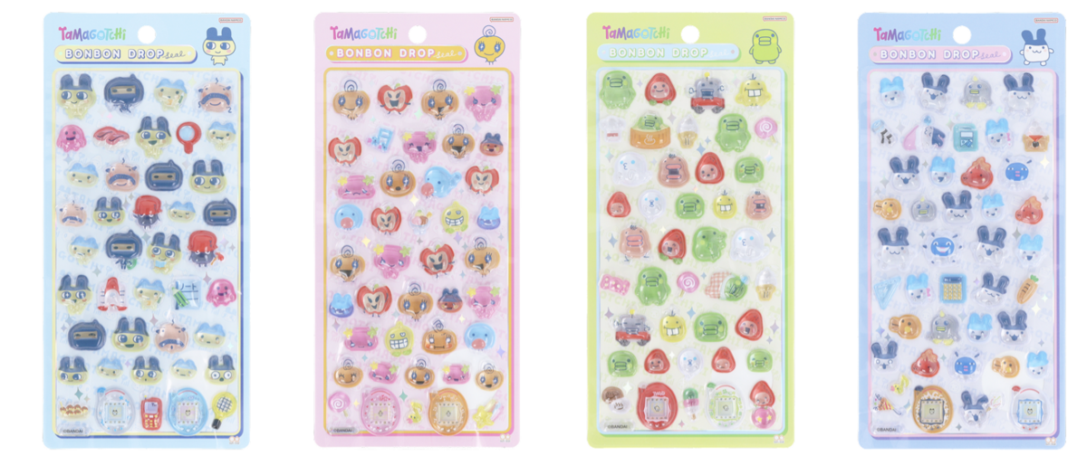 ボンボンドロップシール　たまごっちなど　まとめ売り たまごっち】ボンボンドロップシール 2025年8月発売の全4種まとめ｜12