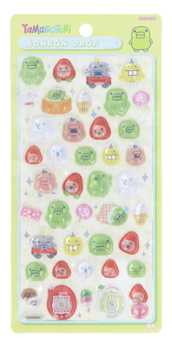 たまごっちボンボンドロップシール Tamagotchi Bonbon Drop たまごっち】ボンボンドロップシール 2025年8月発売の全4種まとめ｜12