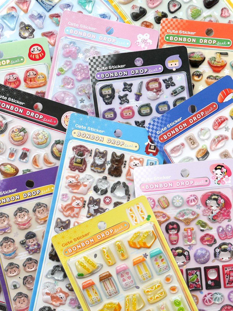 2026年6月】ボンボンドロップシール 和柄シリーズ全20種が再販！お土産