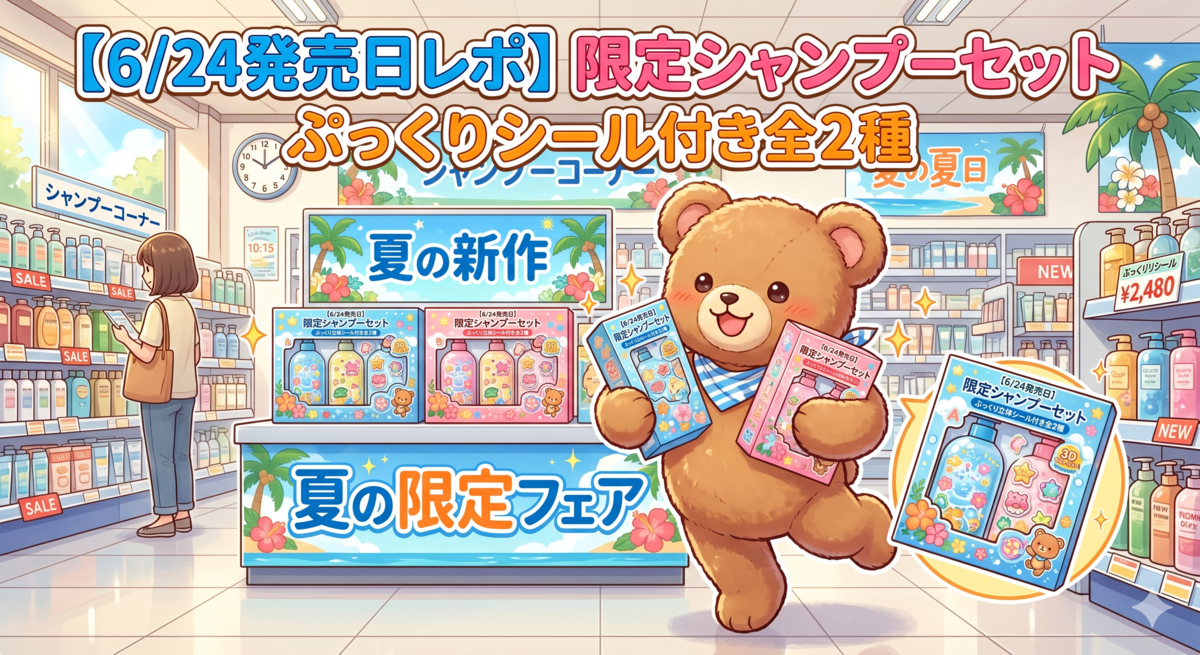 6/24発売日レポ】アンドハニー×ピクサー限定シャンプーセットをイオン