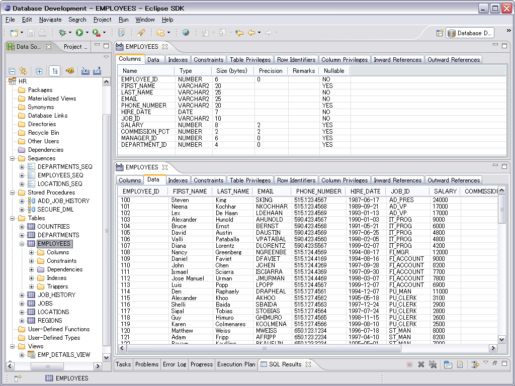 EclipseでOracle DB開発 - Oracle DB Plugin for Eclipse DTP - S/N Ratio (by ...