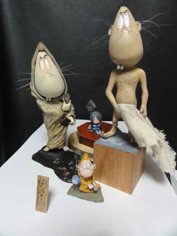 ボークス 塗るプラ ゲゲゲの鬼太郎とねずみ男 - 趣味の模型製作 さと
