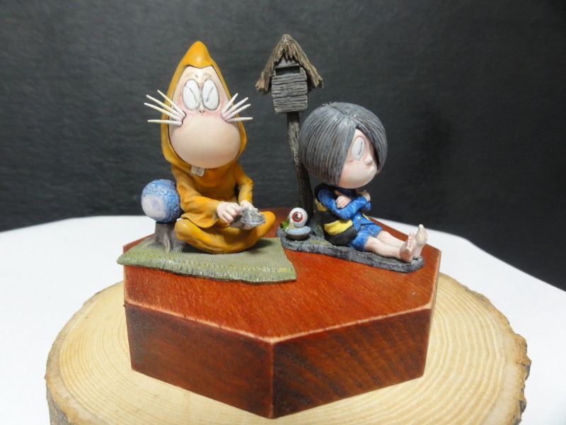 ボークス 塗るプラ ゲゲゲの鬼太郎とねずみ男 - 趣味の模型製作 さと