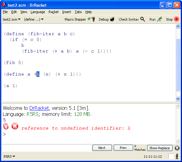 Drracket Math DrRacket を試してみた - satosystemsの日記