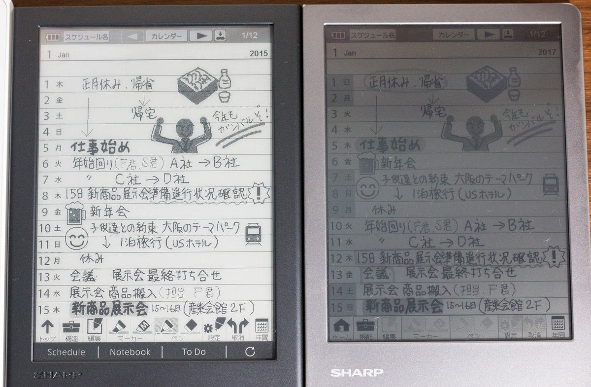見やすさと描きやすさを両立した電子ノートはまた二年後のお楽しみ