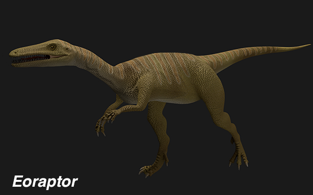エオラプトル Blender で古生物図鑑をつくる