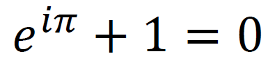オイラーの等式 e^iπ+1=0