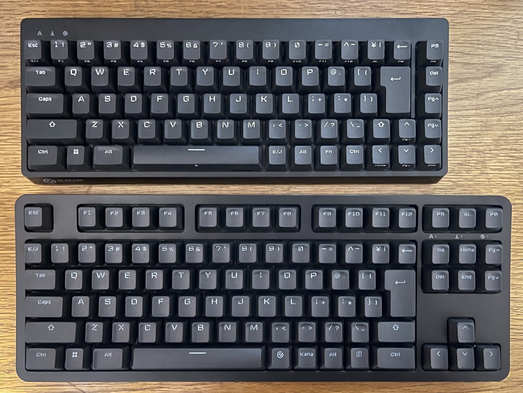 キーボードレビュー⑦ エレコム 80%サイズ「銀軸」 ゲーミング
