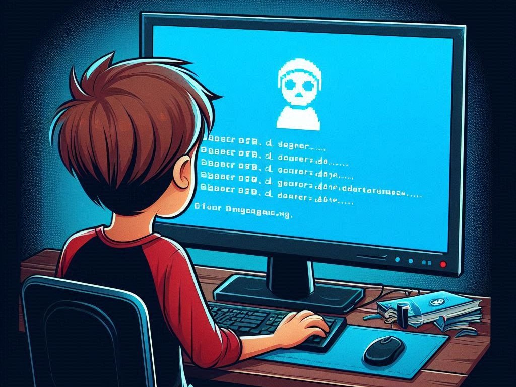 画面にウイルス