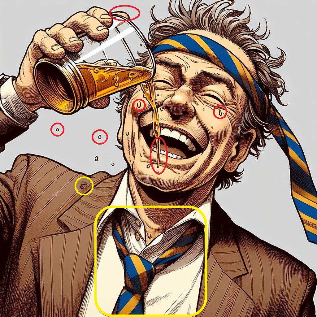 頭にネクタイ　オリジナル