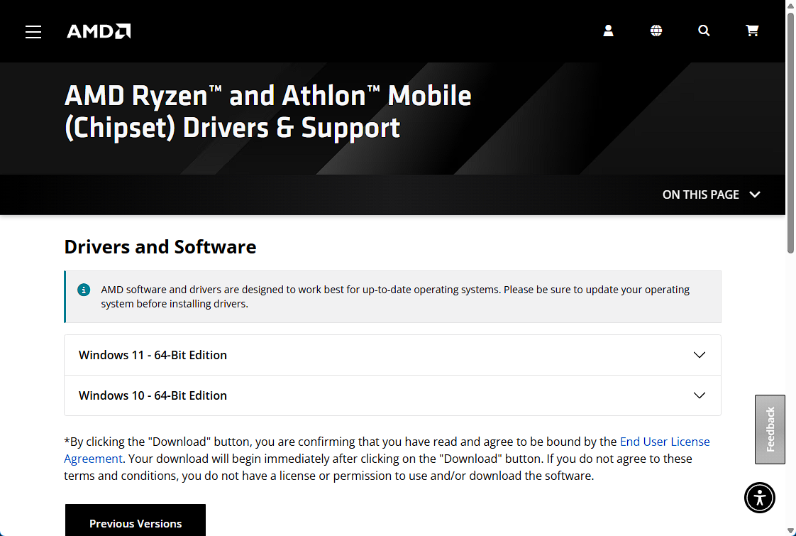 AMD チップセットドライバー