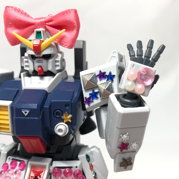 １００円ショップの商品でカンタンにデコレーションできる 陸戦型ガンダムもかわいくなれる ガンプラ成長日記byみー子