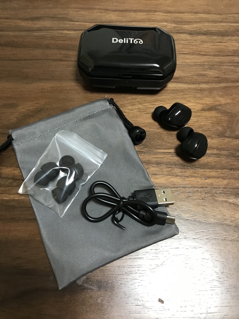 レビュー】ワイヤレスイヤホン DeliTooのAir-tws S8 PLUSを購入