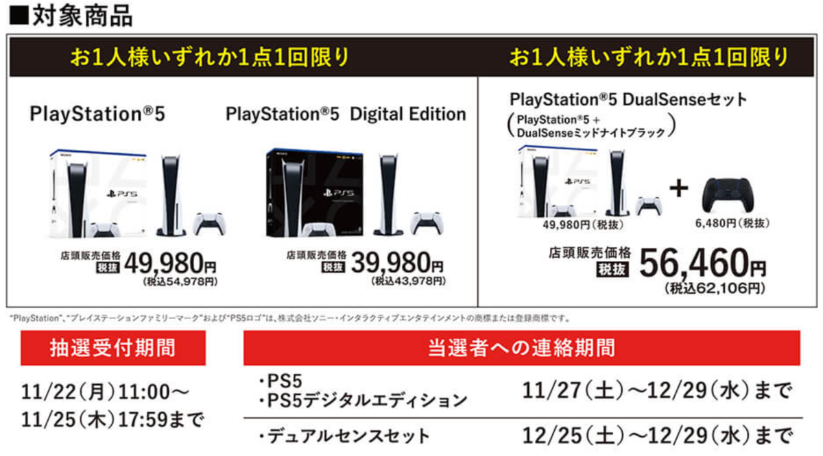 2021年1月更新】プレイステーション5の抽選・店舗販売まとめ【PS5予約