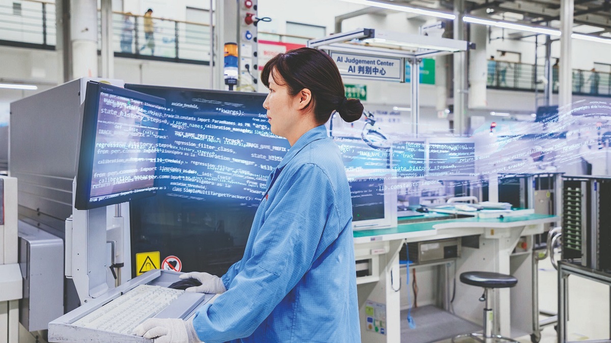 自動工学検査システムにAIを利用する様子(出典:https://www.bosch.com.cn/)