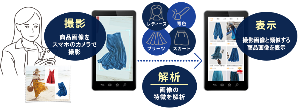 撮影、解析、表示