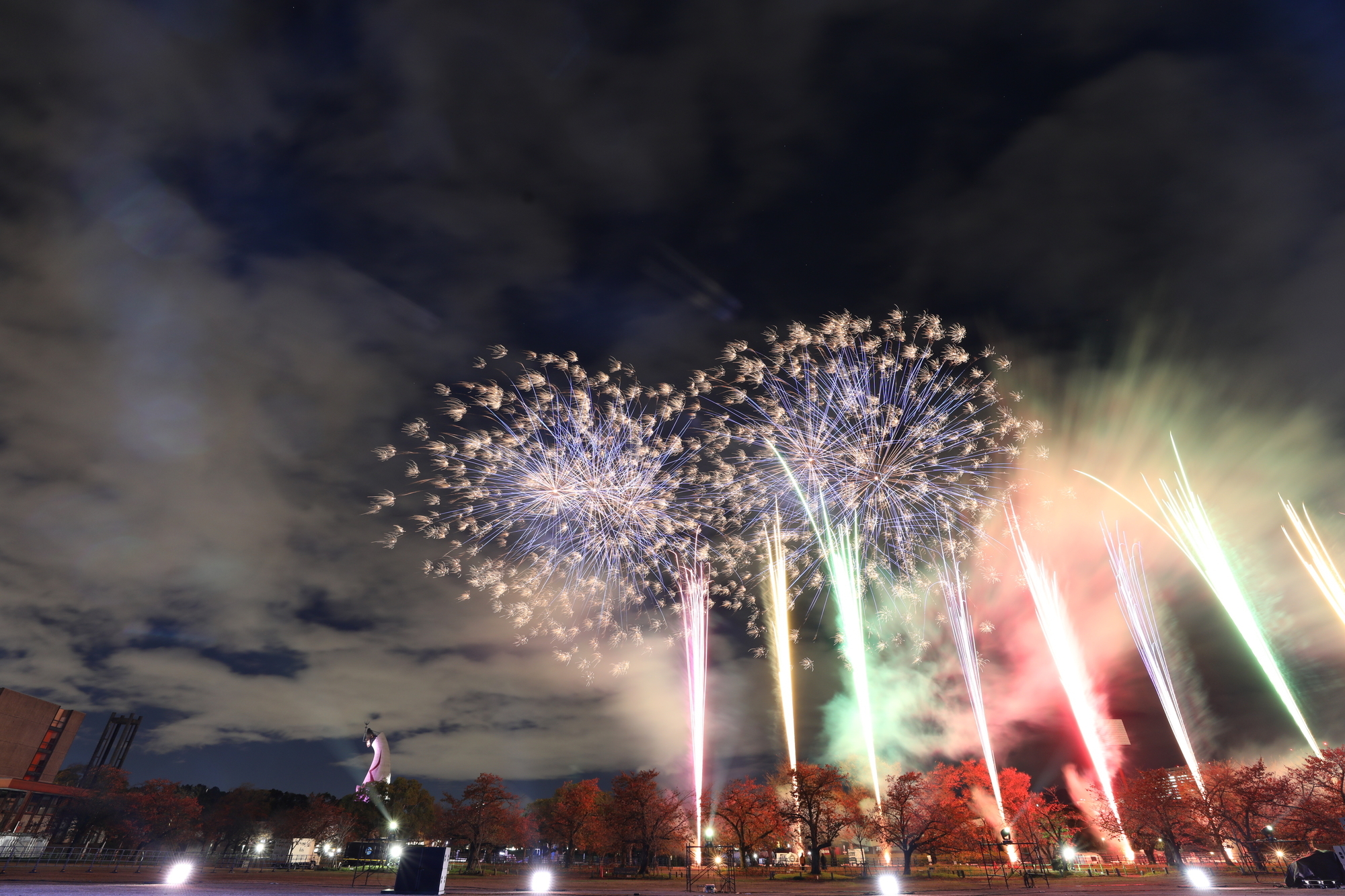 万博記念公園で秋空に咲くアート花火 - SBIふるさとだより |あなたと