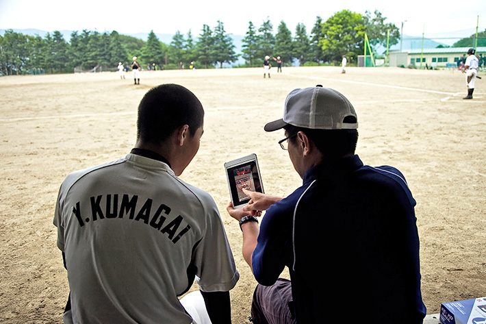 「ICT部活動支援」を活用して練習中!