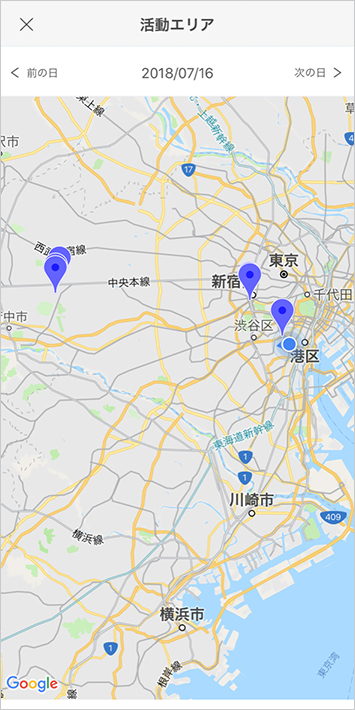 自分の行動範囲って狭いな…