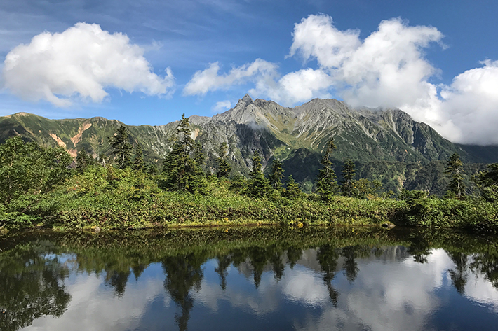 鏡平山荘_鏡池