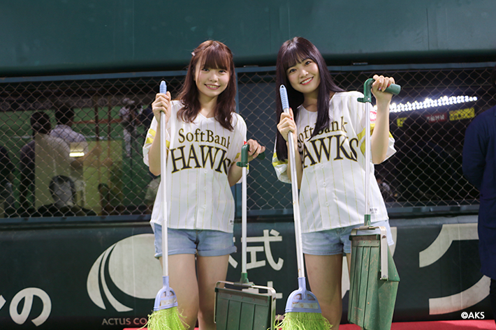 HKT48 渕上舞直筆サイン入り福岡ソフトバンクホークスユニフォーム
