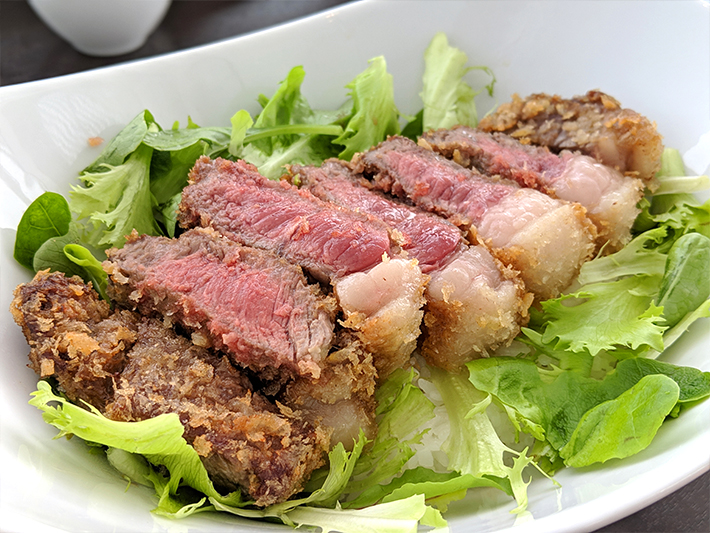 レアビーフカツの丼ぶり