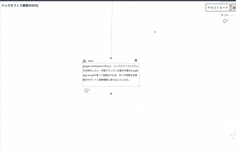 アイデアを書き込むとAIが不足分をフォロー