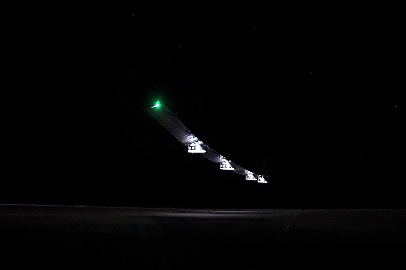 Sunglider takes off from the runway