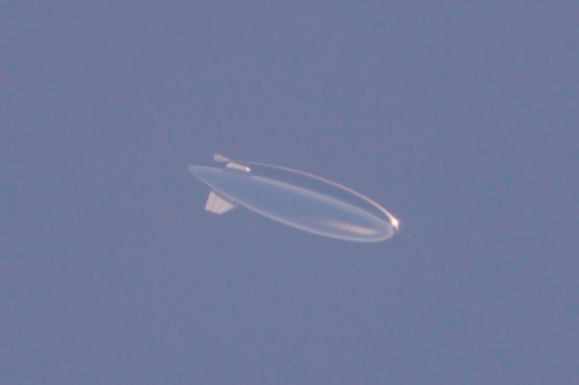 Sceye’s HAPS viewed from the ground (Muroto City, Kochi Prefecture; photographed with a telephoto lens)