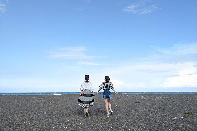 海風が気持ちいい〜