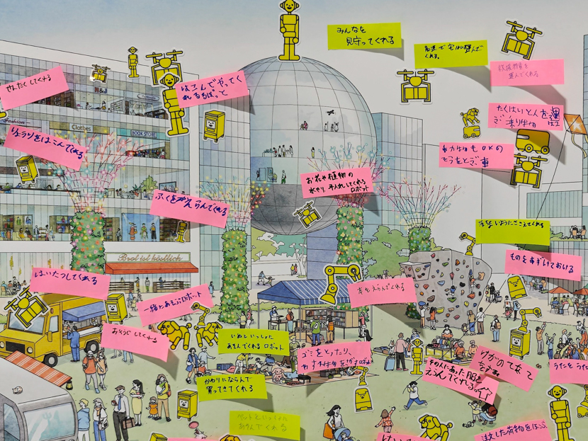 ロボットと一緒に生活する社会はどんな暮らし？想像力とロボットフレンドリーな未来像を育むワークショップ