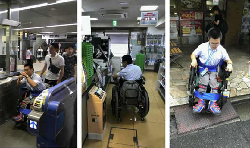 「車いす目線の動画」をYouTubeに投稿