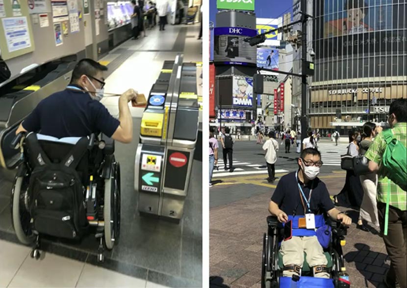 「車いす目線の動画」をYouTubeに投稿