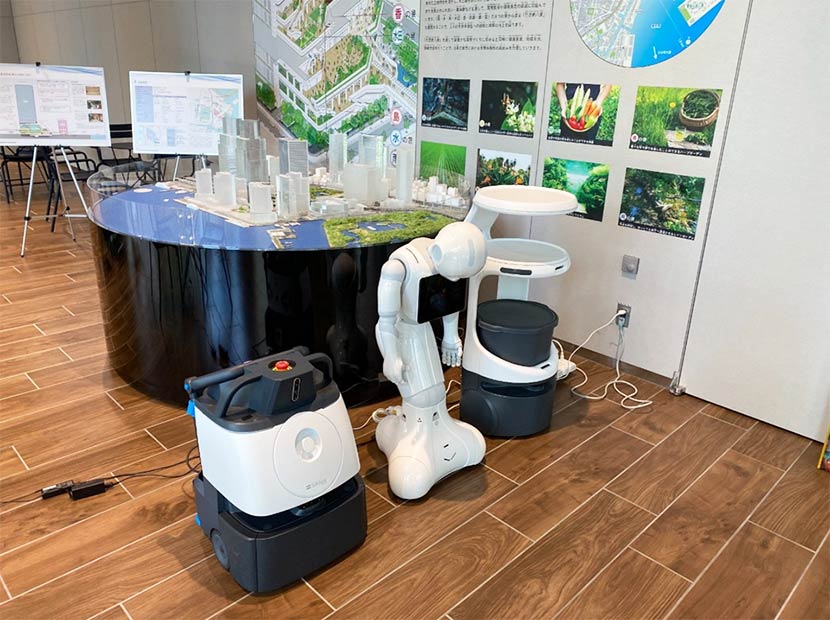 スマートビルで働くロボットを電力システムに利用