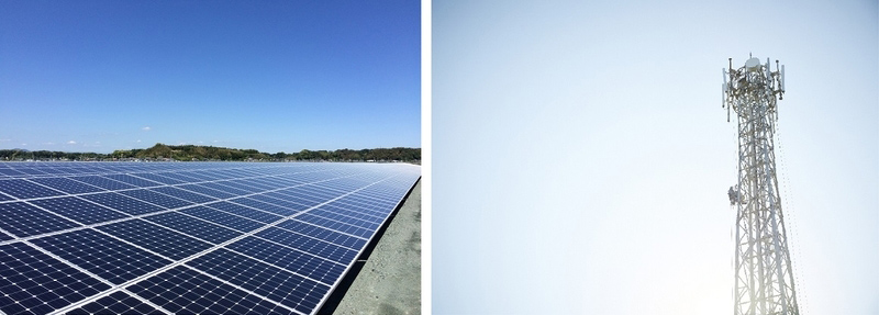 通信ネットワークも環境にやさしい電力でお届け