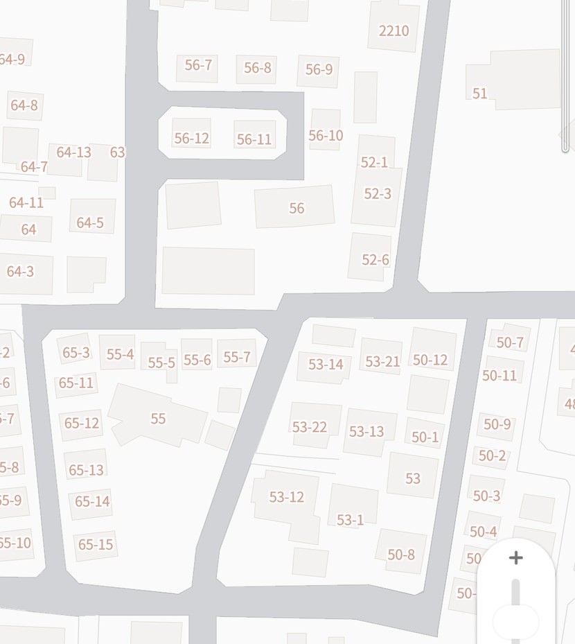 【枝番が表示されている地図のスクショ】