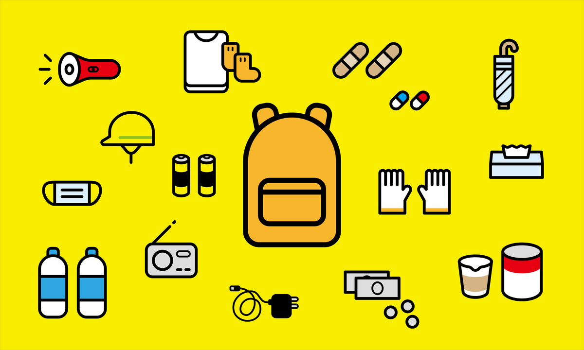 避難するときに持参する非常用リュックの作成