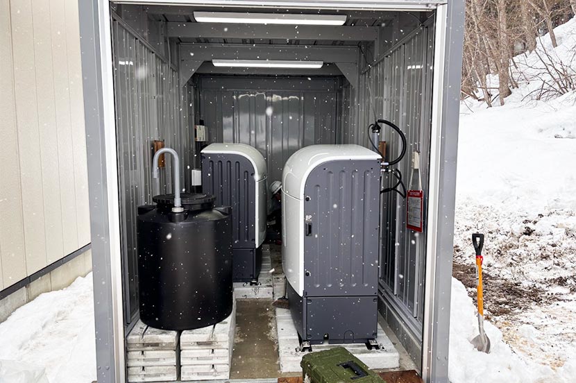 住民宅に導入されたWOTA Unit