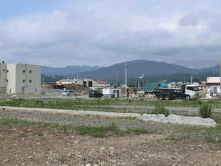 気仙沼市魚市場周辺地域の様子