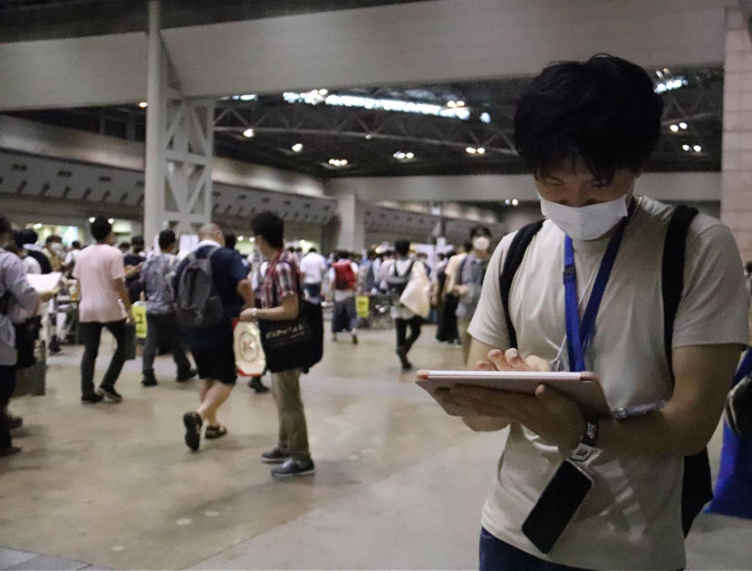 当日は人が集うエリアを中心に電波を測定