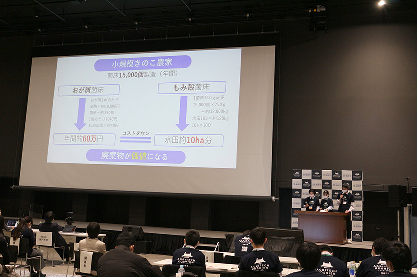 稲作×きのこの循環型農業。最優秀校のビジネスプランとは