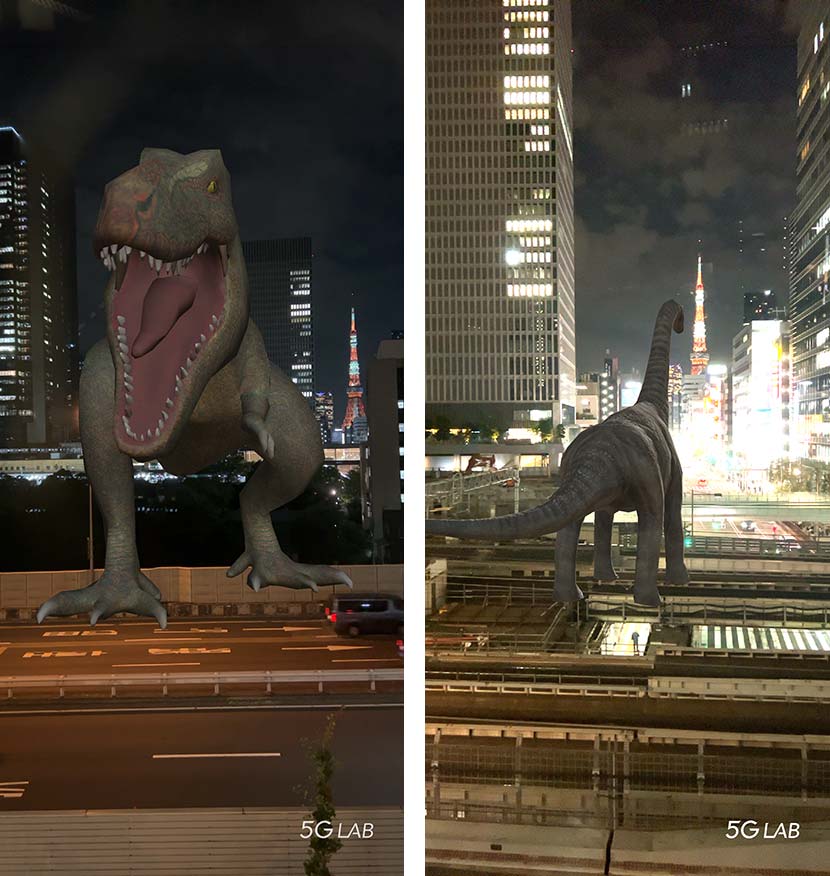 東京タワーと恐竜たち