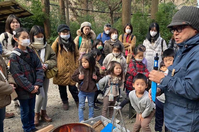 2023年2月に行われた鎌倉のお寺での浄水ワークショップの様子