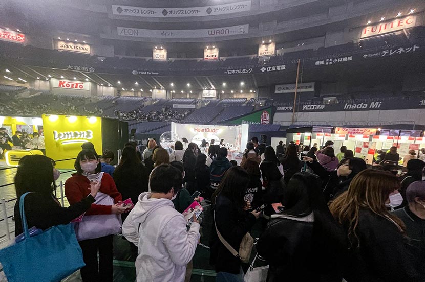 ハートがいっぱい♡「HeartBuds」ブースに長蛇の列