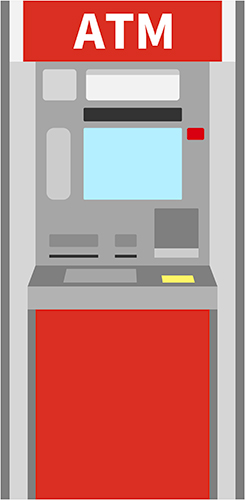 ②ATMでの現金の引き出し方法