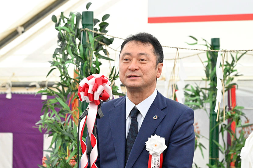 苫小牧に最先端AIを。官民連携により起工式を迎えたことに感謝