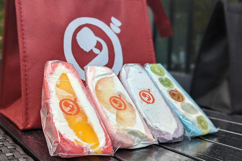 フルーツサンドを味わいながら、“ハートフル”な気持ちになってほしい