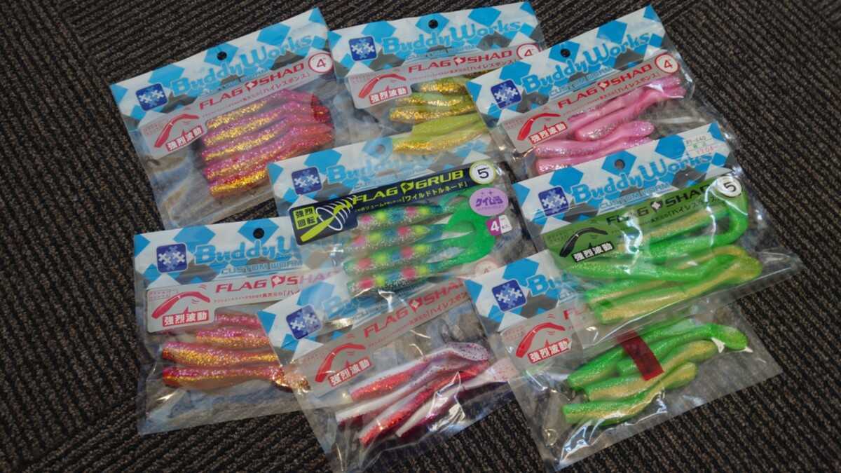 バディーワークス 99ヘッド 予備ワーム多数セット ワーム、ジグヘッド