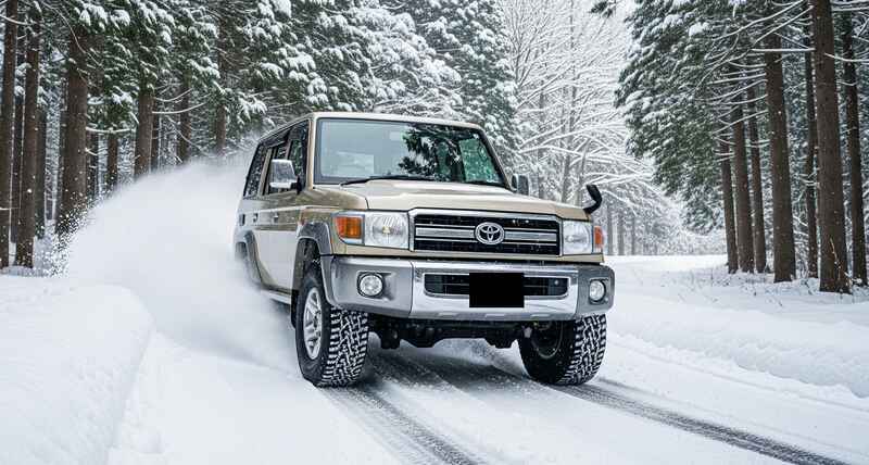 丸雪 気になるランクル70の雪道性能は？傑作との名高い往年のSUVの走破性と